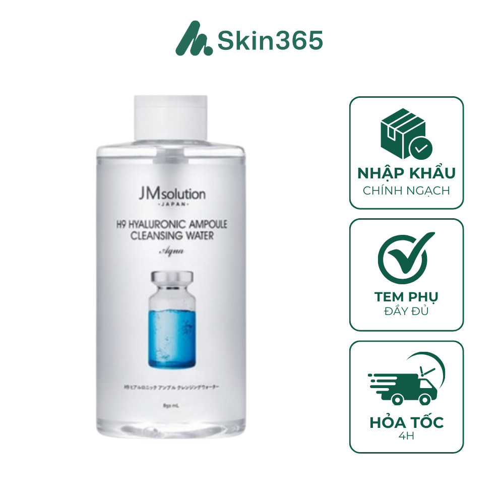 Tẩy Trang JM Solution H9 Hyaluronic Ampoule Cleansing Water Aqua