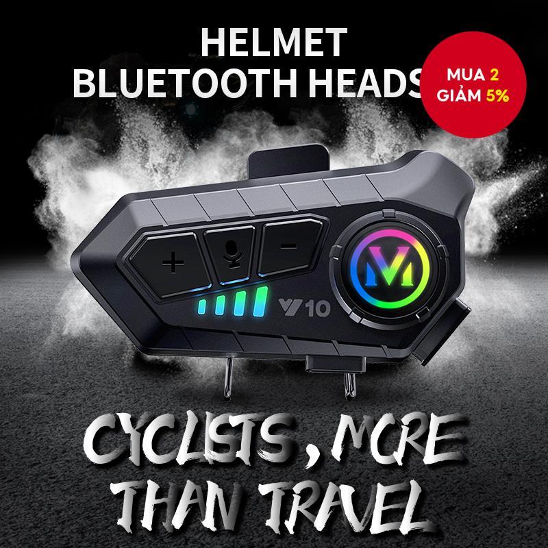  SPRSE Y10 Tai nghe nhét tai Mũ bảo hiểm xe máy Bluetooth 5.3 Tai nghe IPX6 Trợ lý giọng nói chống nước Cuộc gọi rảnh tay có đèn LED Tai nghe đi xe đạp 