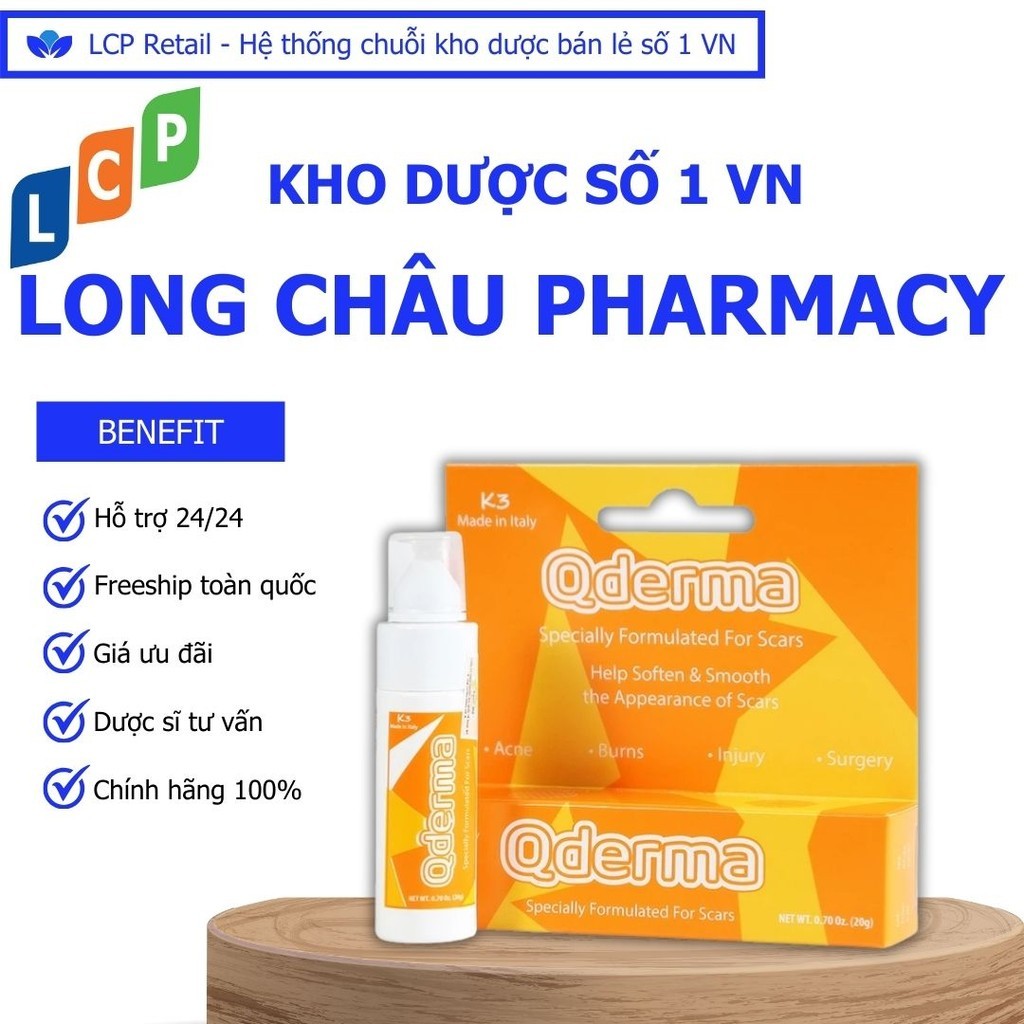 Gel Qderma hỗ trợ làm mờ sẹo và phục hồi da (20g)