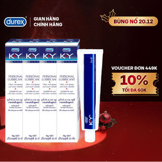  Combo 4 Gel bôi trơn Durex K-Y Jelly 50g   KY Jelly  