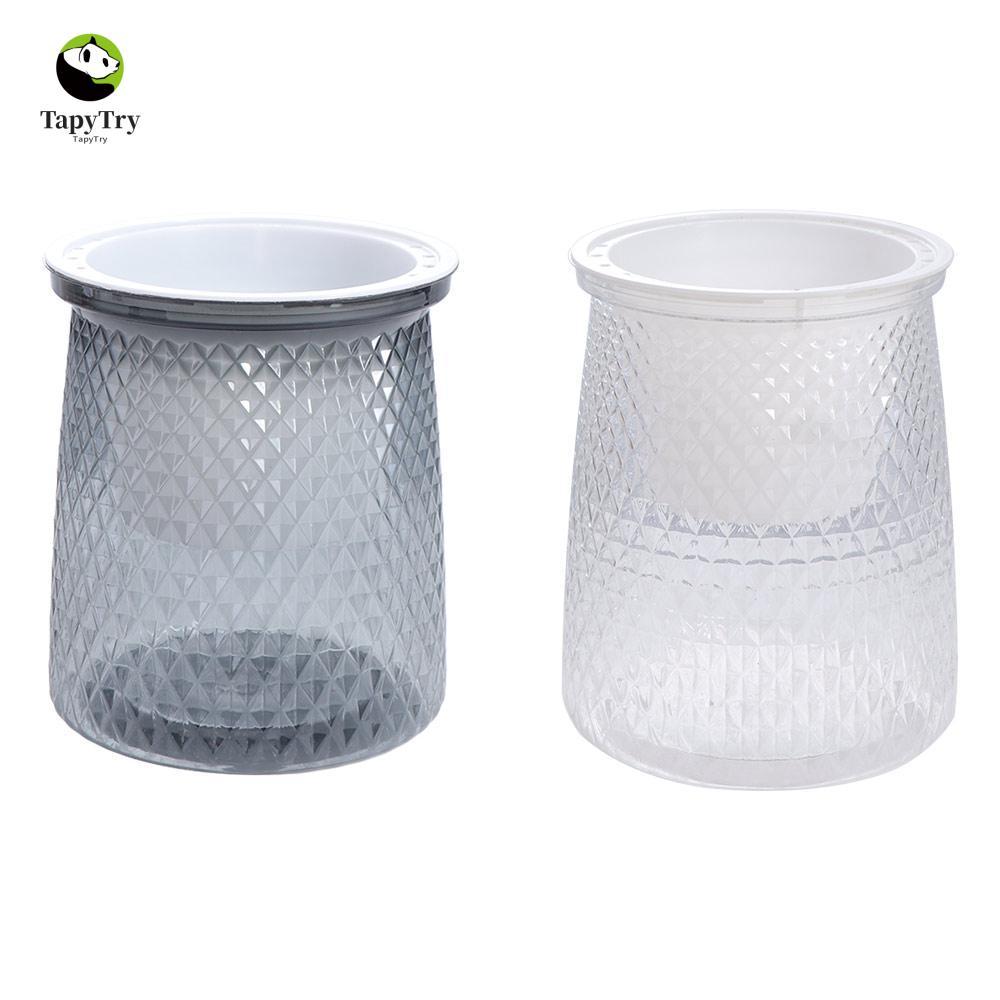 Chậu trồng cây tự tưới nước ALISON, Bình hoa trong suốt hai lớp, Trang trí cây cảnh tại nhà Nhựa trò