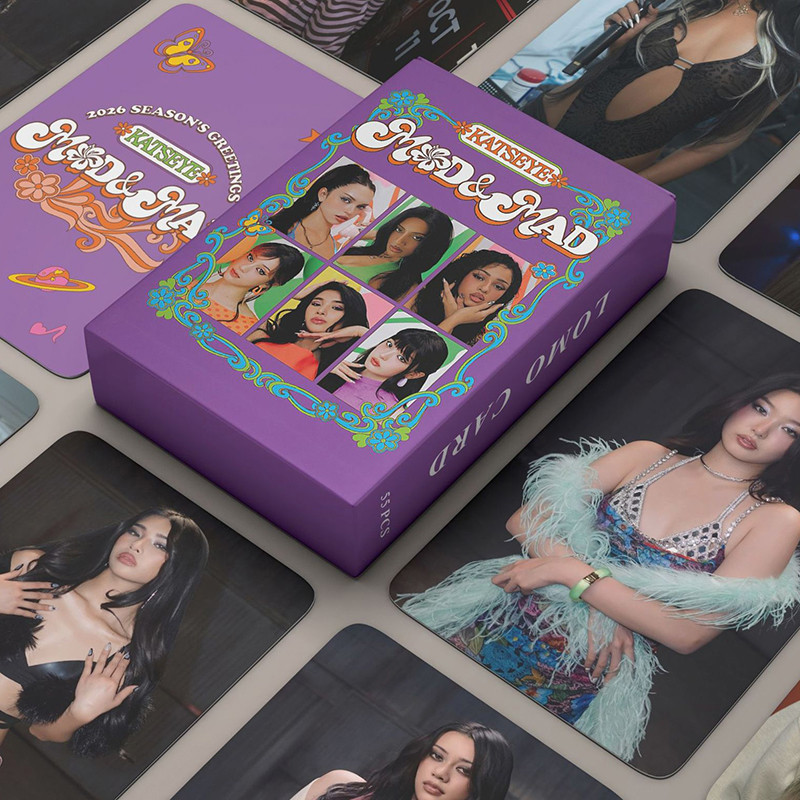 55 Cái / hộp KATSEYE Photocards Thẻ Holographic KPOP 2026 MÙA Album LOMO Card