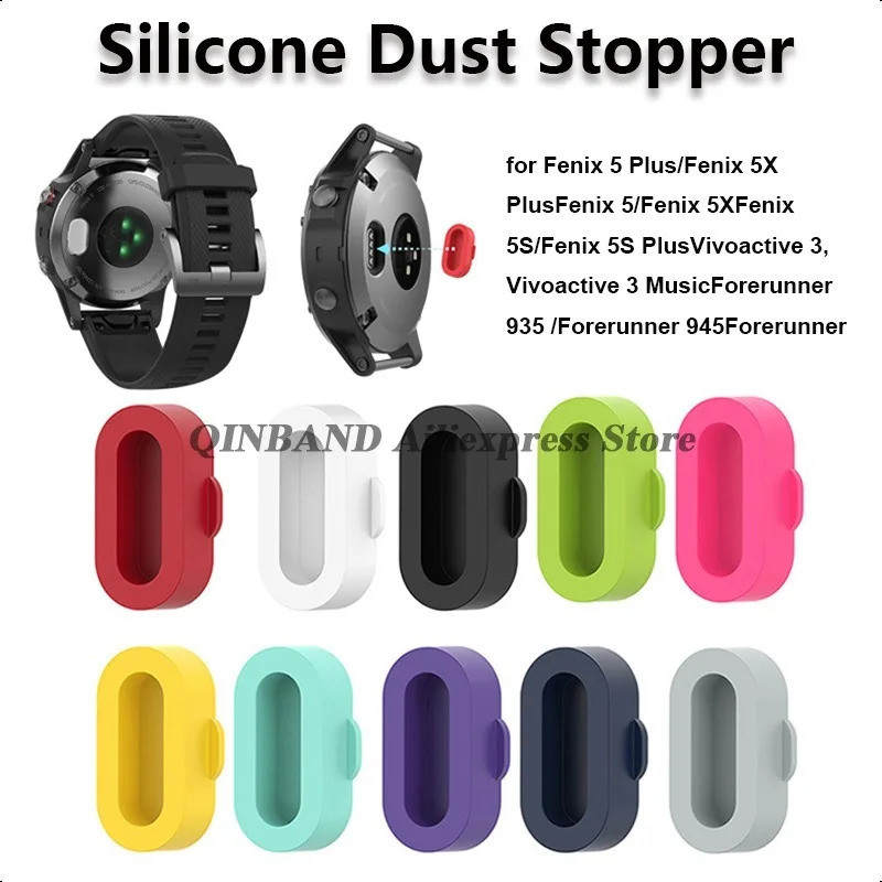 Nút Chặn Bụi Silicon Cổng Sạc Nắp Chống Bụi Cắm Cho Garmin Fenix 8 E 7 7X 6 6X Pro 5 5X Plus Epix Pr