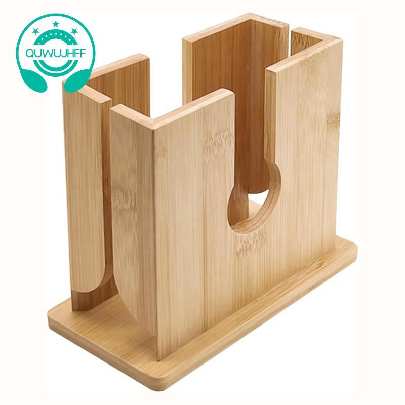 Gỗ Bagel Máy Thái Giá Đỡ Gỗ Bagel Cắt Chống Trượt Bánh Mì Cắt Thái Cho Bagels Lớn Tiếng Anh Muffin