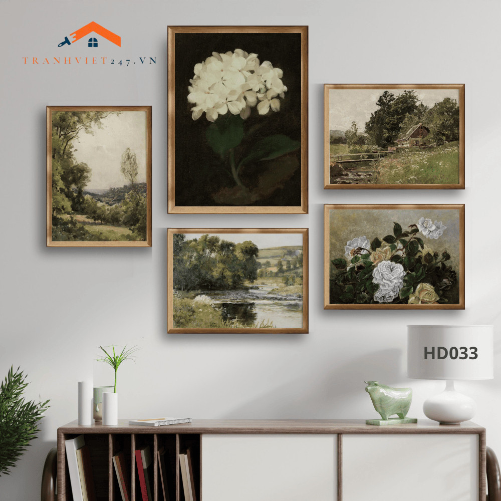 Tranh Canvas Decor Phòng Ngủ, Phòng Khách Phong Cách Vintage HD033