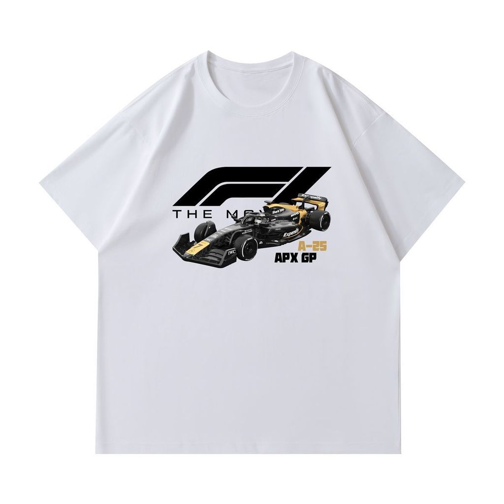F1 racing style short-sleeved shirt, McLaren team jersey, Lewis, Norris, Leclerc, go-karting sports 