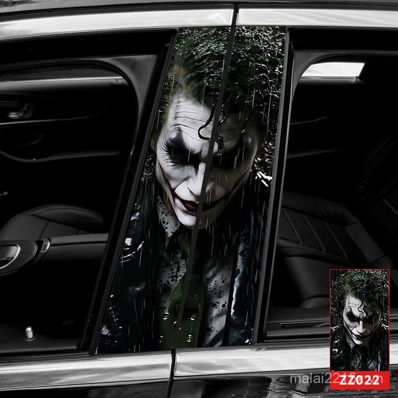 Trung Tâm Ô Tô Cột Miếng Dán Cửa Sổ Viền Chống Trầy Xước Chú Hề b Cột Miếng Dán Phim Bảo Vệ Nhãn Dán Sáng Tạo Độc Đáo Trang Trí Sơn V7UC