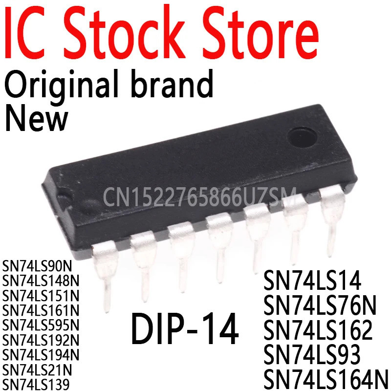 5 Chiếc 74LS90N 74LS148N 74LS151N 74LS161N 74LS595N 74LS192N 74LS194N 74LS21N 74LS139 74LS14 74LS76N