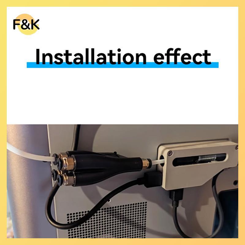 F & K Cho Bambu Lab AMS Kết Nối Cổng Mở Rộng Bộ Chuyển Đổi PTFE 4 Trong 1 4 Cho Ăn Nhiều Màu Cho Bam