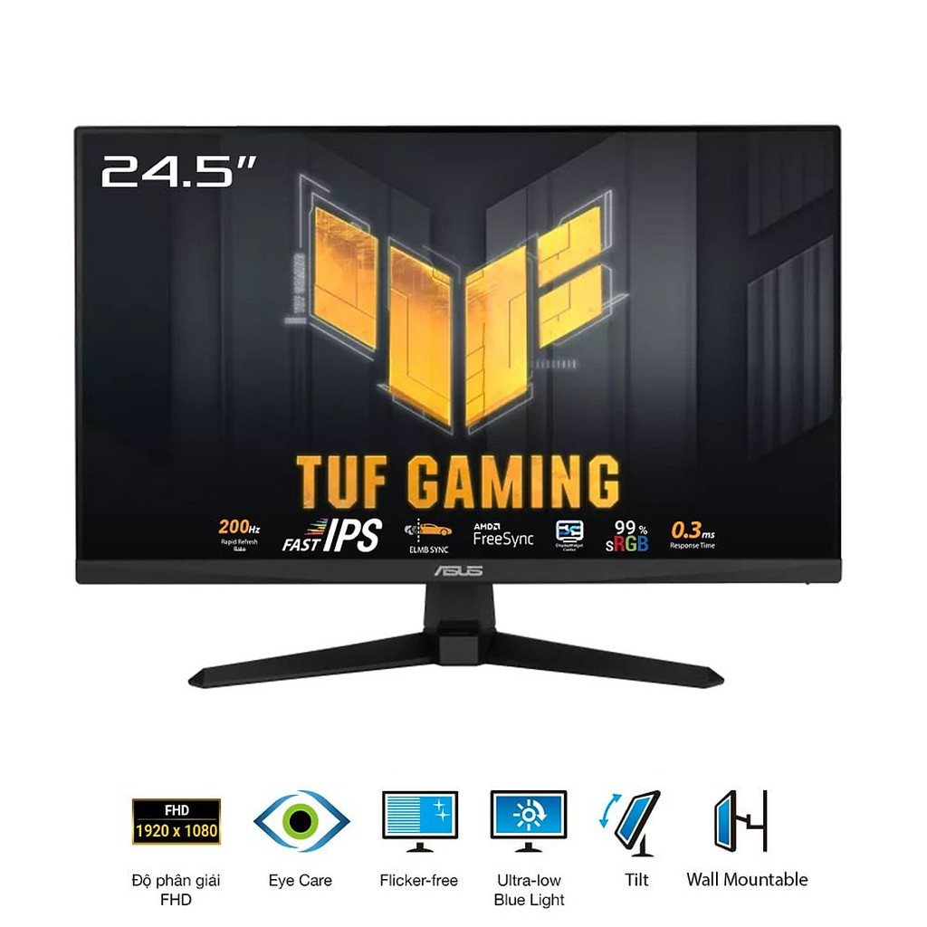 Màn hình Gaming Asus TUF GAMING VG259Q5A 24.5" Full HD Fast IPS 200Hz - Bảo hành 3 năm