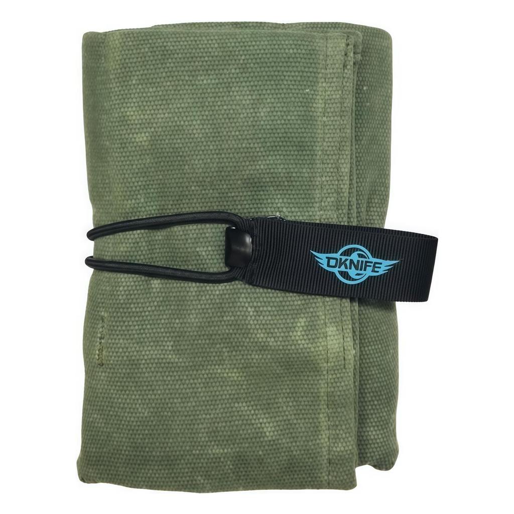 Túi EDC Mini Storage - Bọc vải waxed đa chức năng, phù hợp đựng đèn pin và dao gập Olight, với 6 khe