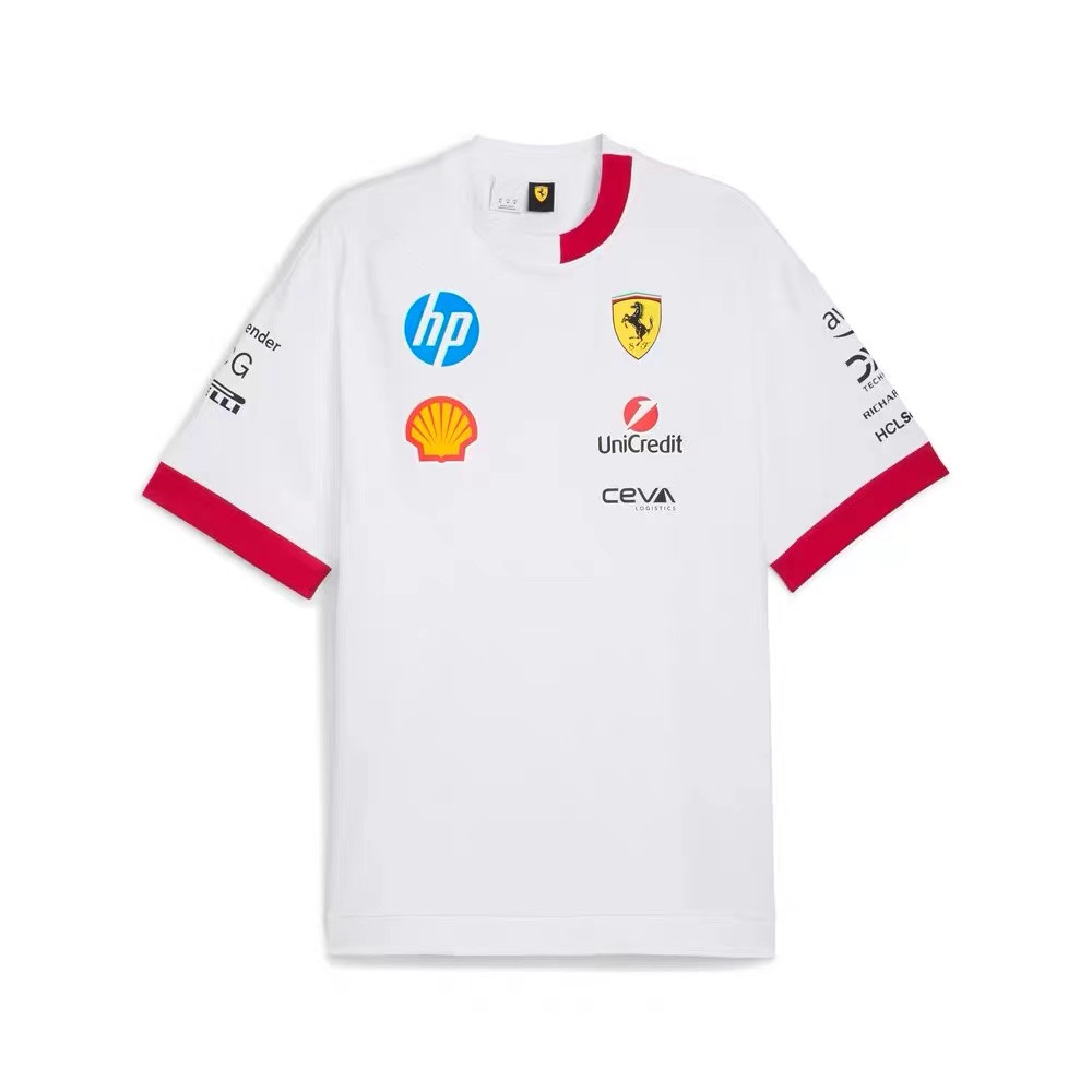 Áo thun quá khổ Scuderia Ferrari F1 màu trắng