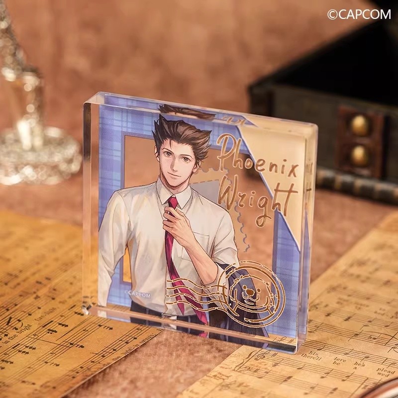PW Phoenix Wright: Ace Attorney Trilogy Animal Series Đồ trang trí Acrylic Quà tặng