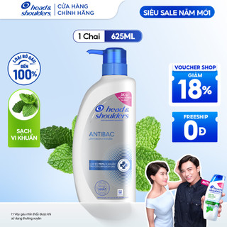  Dầu Gội HEAD & SHOULDERS Kháng Khuẩn Da Đầu Chai 625ML 