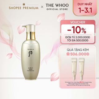   THE WHOO OFFICIAL  Sữa Rửa Mặt Tái Sinh Da Ngăn Ngừa Lão Hóa Whoo Cheongidan Radiant Cleansing Foam 200ml 