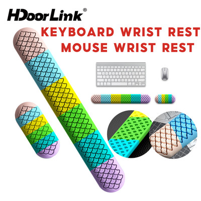 Bàn Phím HdoorLink Cổ Tay Còn Lại Chuột Silicon Miếng Lót Cổ Tay Chống Trơn Trượt Giải Nén Tay Bảo Vệ Cổ Tay Còn Lại Cho Trò Chơi Làm Việc