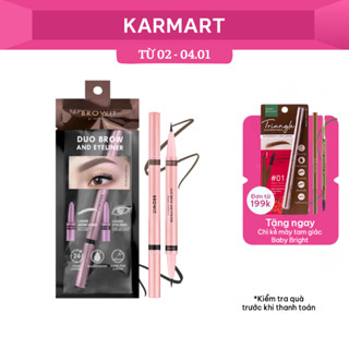  Bút Trang Điểm Mắt Và Mày Browit Duo Brow And Eyeliner 3 Colors 0.35ml+0.2ml 