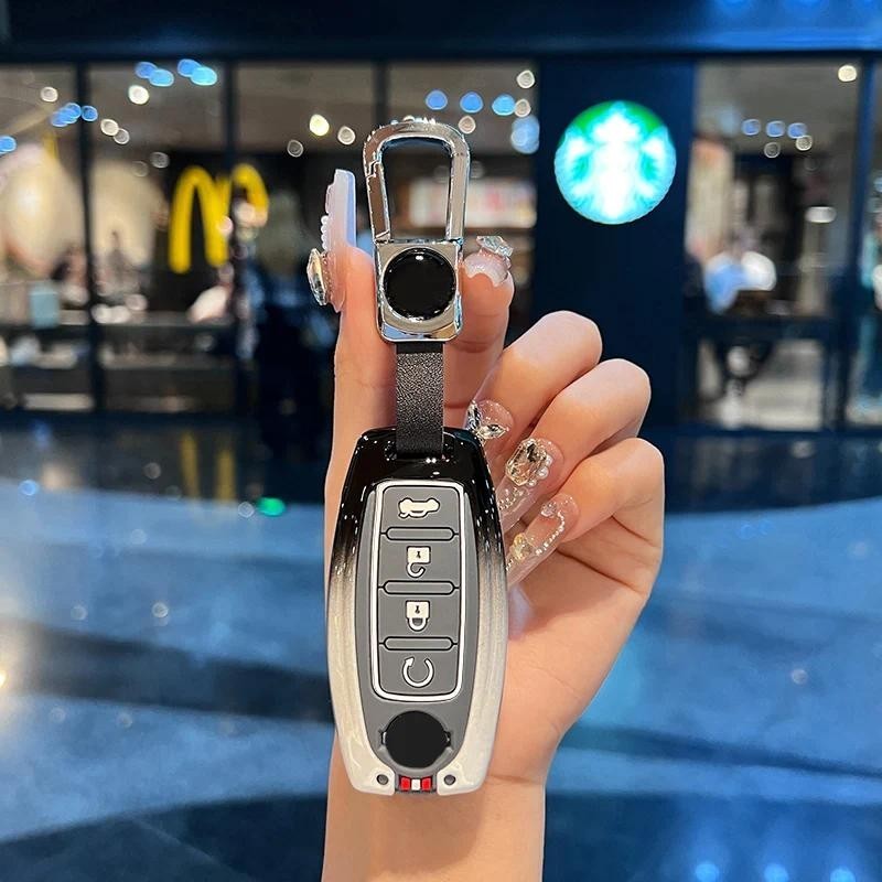 Túi chìa khóa ô tô Vỏ bảo vệ chìa khóa từ xa thích hợp cho Nissan N7SUV Kicks Terra X-Trail Sentra V