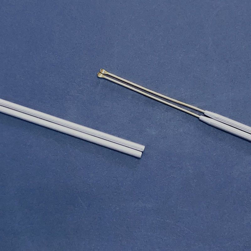 New Product#Ear Cleaning Aluminum Tube Copper Head Small Ear Spoon Metal Steel Handle Small Round St