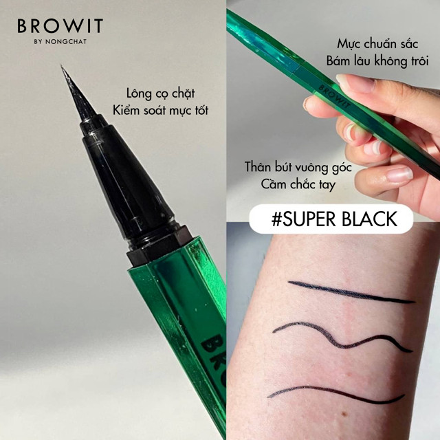 Bút Kẻ Mắt Lâu Trôi Siêu Mảnh Browit Không Vón Cục Kẻ Đều Nét Aurora Long Stay Eyeliner 0.5g | BigBuy360 - bigbuy360.vn