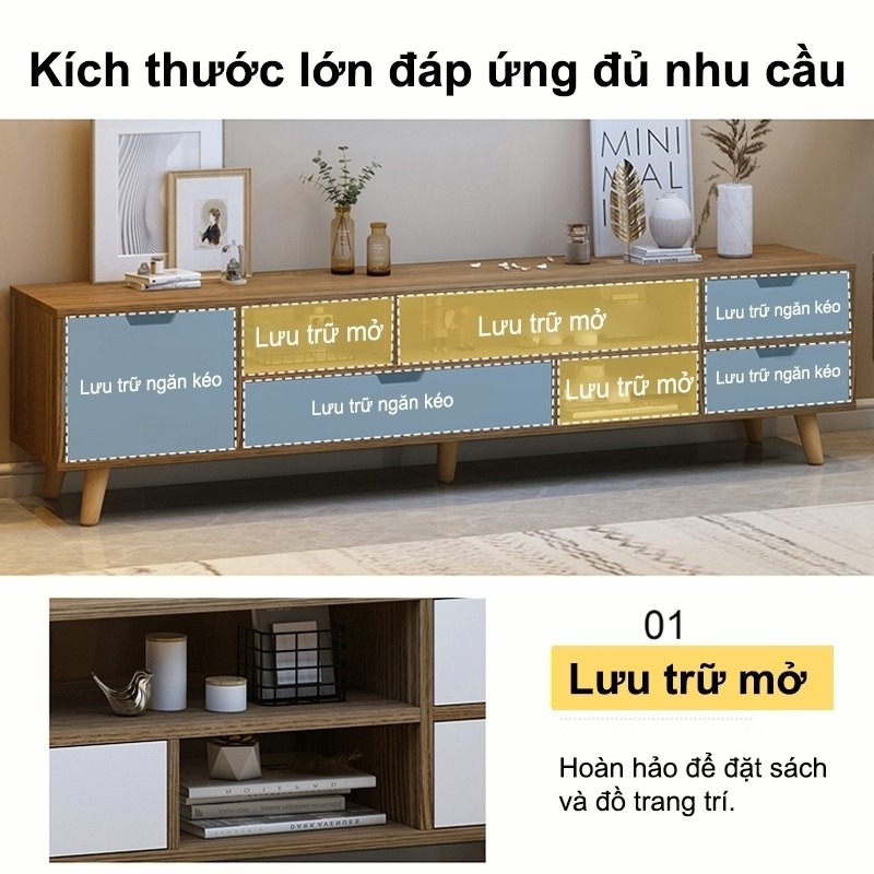 Kệ tivi gỗ kệ trang trí 2 ngăn phòng ngủ hiện đại MDF bền đẹp chống mối mọt tiết kiệm diện tích phòng khách | BigBuy360 - bigbuy360.vn