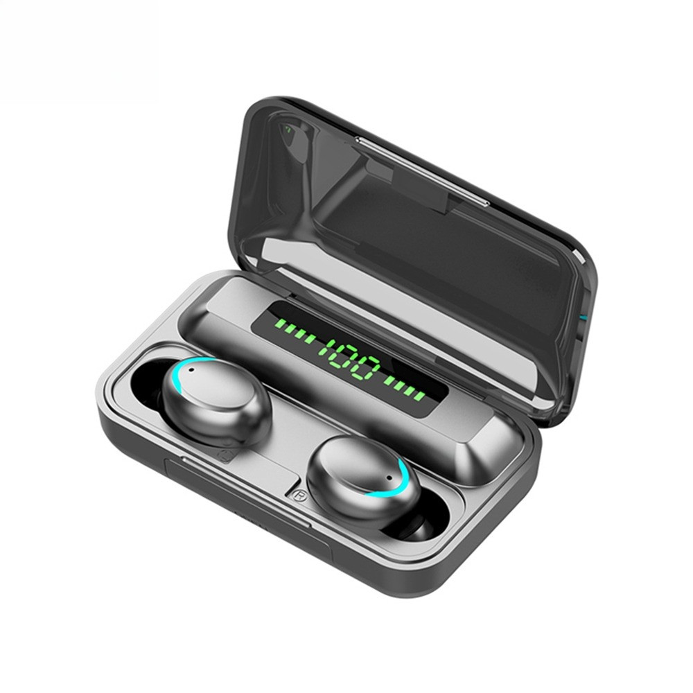 Tai Nghe Bluetooth nhét tai F9 / F9 TWS Không Dây Có Microphone Chống Thấm Nước 2200mah Kèm Hộp Sạc