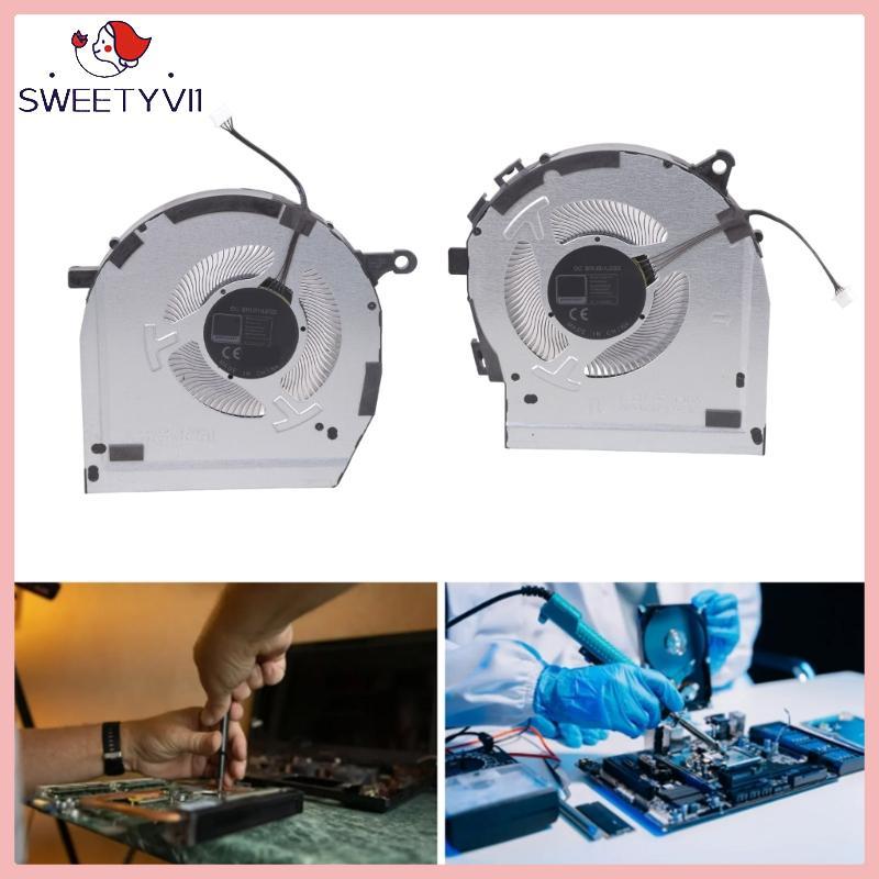 SWEET ~ CPU GPU Quạt Làm Mát Máy Tính Xách Tay Làm Mát Kim Loại Tản Nhiệt Quạt Cho Y7000P IRX9 R7000