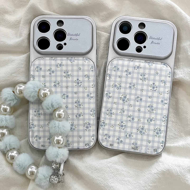 ốp lưng xịn iphone cao cấp ốp lưng iphone chống bẩn Le Land Blue Floral Thích Hợp Cho Apple 17ProMax
