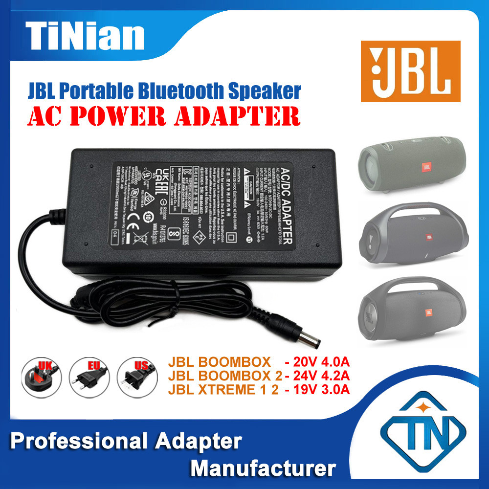 Bộ sạc chuyển đổi AC / DC 19V 3A 20V 4A 24V 4.2A cho JBL Boombox 2 Xtreme 1 2 Onyx Studio Loa Blueto