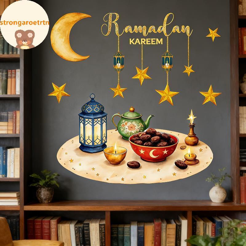 Strongaroetrtn Eid Cửa Sổ Stiers Ramadan Trang Trí Eid Mubarak Trang Trí Cho Gia Đình 2026 Ramadan K