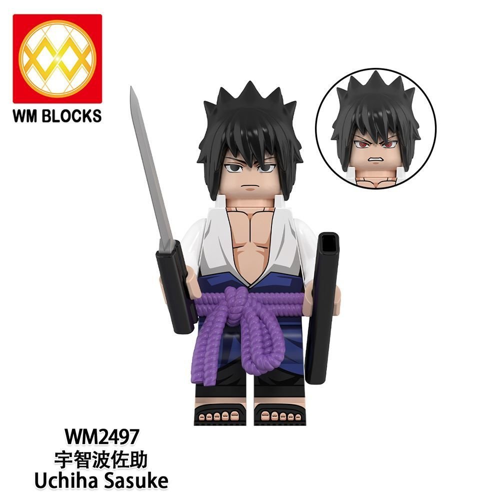 Sản phẩm mới Đồ chơi tương thích Naruto Series Otsuki Muyui Sasuke Water Stop Indra Khối xây dựng Mi
