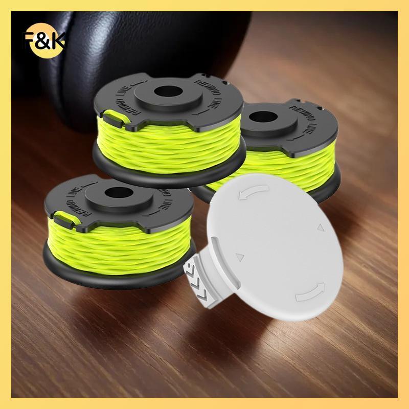 F & K String Tông Đơ Spool Thay Thế Cho Ryobi RAC143 36V 20FT Tự Động Thức Ăn Không Dây Dây Weed Eat