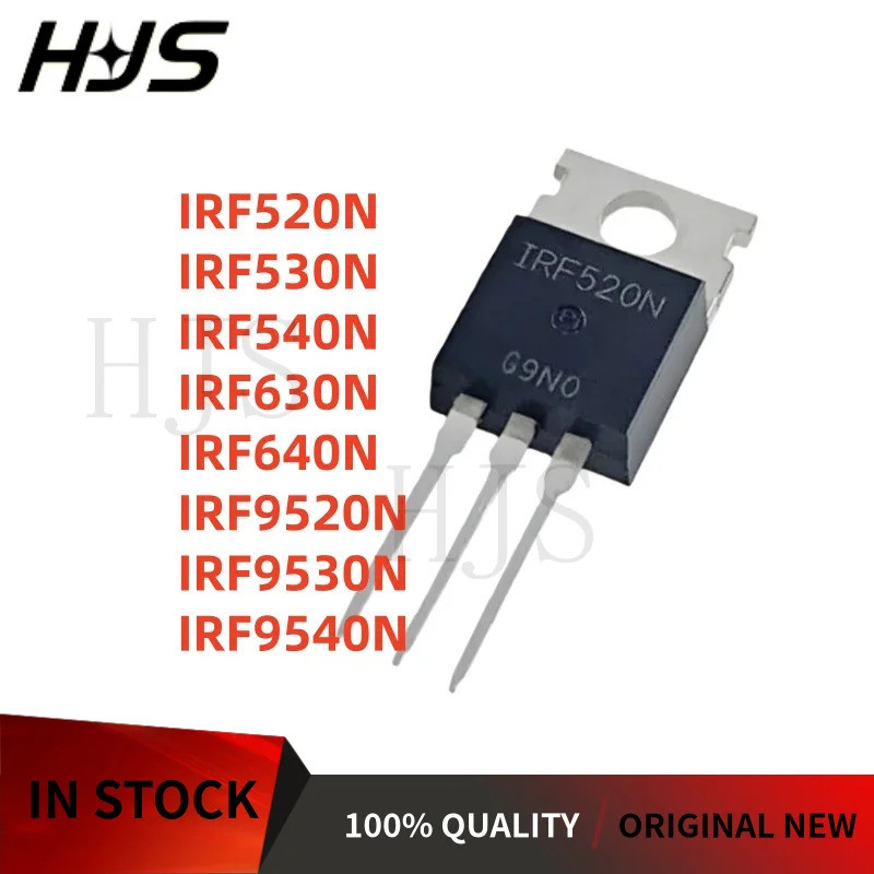 10 Chiếc Mới IRF630N IRF540N IRF530N IRF9540N IRF9520N IRF640N IRF9530N IRF520N TO-220 MOSFET Ống mo