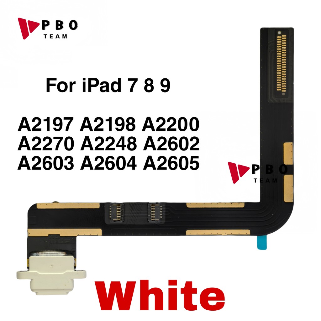 1-5 Chiếc USB Sạc Kết Nối Dock Cổng Mềm Cáp Cho Pad 7 Pad 8 Pad 9 A2197 A2270 A2603 A2198 A2248 A260