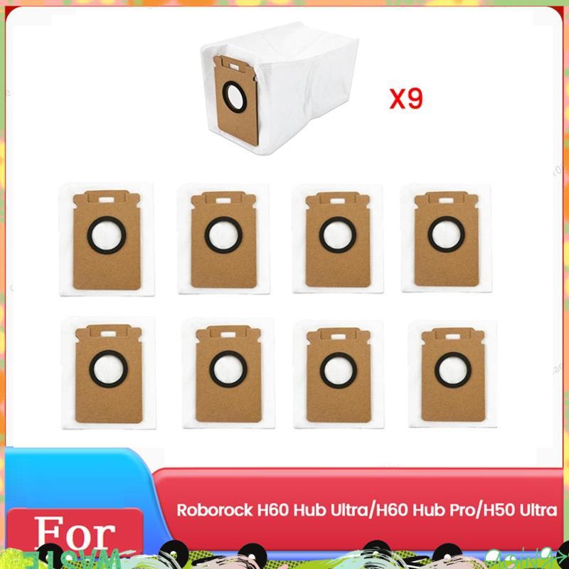 9 Túi Đựng Bụi Thay Thế Cho H60 Hub Ultra / H60 Hub Pro / H50 Siêu Tự Động Rỗng Trạm Quét Phần