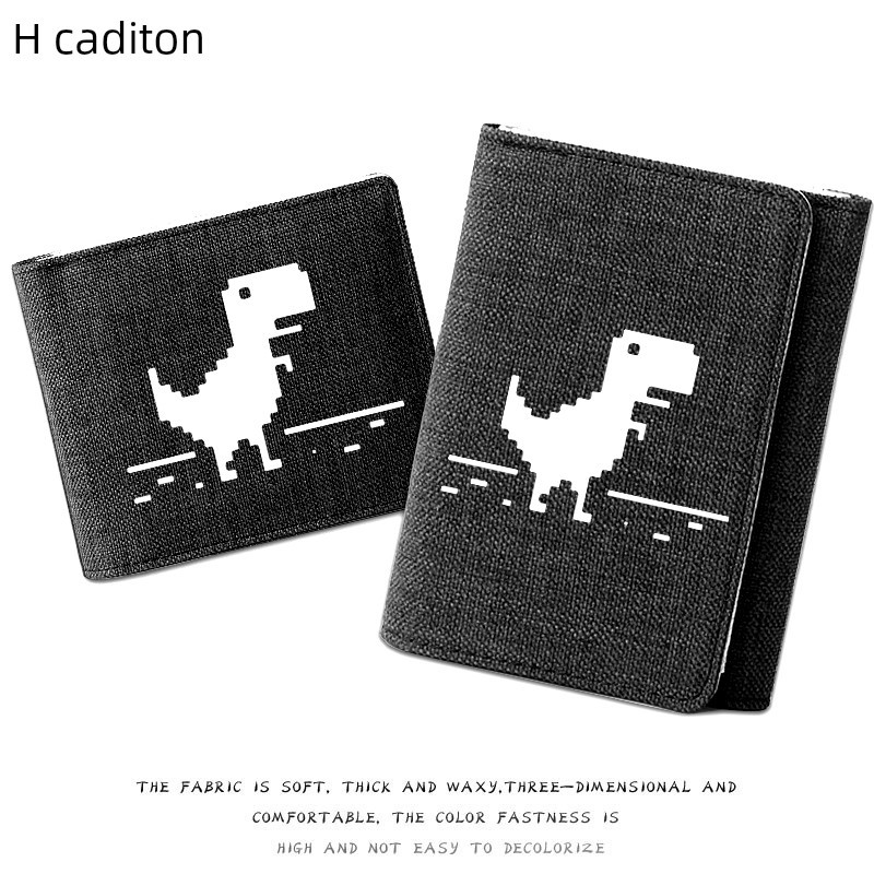 ví tiền nam học sinh ví tiền nam Ví ngắn vải Canvas thời trang nam Carditon Google