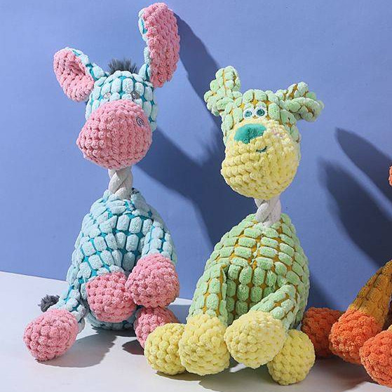 Pet Toy Sound-Resistant Dog Toy Plush Molar Relieving Stuffy Artifact Dog Toy Small Supplies WPE2