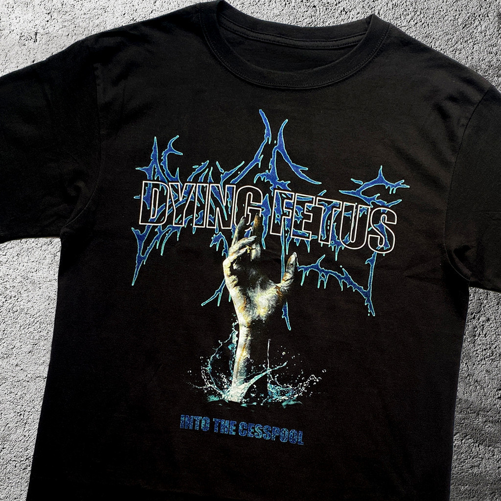 Dying Fetus Into The Cessing Black Death Metal Style Áo thun ngắn tay mùa hè Kích thước thoải mái S-