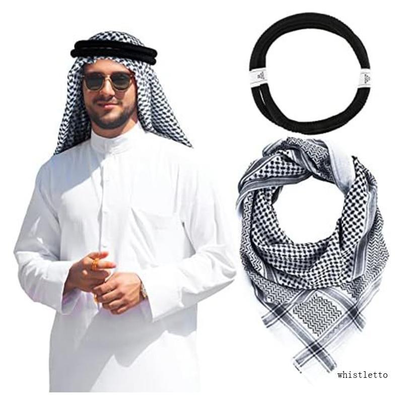 Outdoor Scarf Aqel for Men Women, Multifunctional Head Scarf Unisex Shemagh