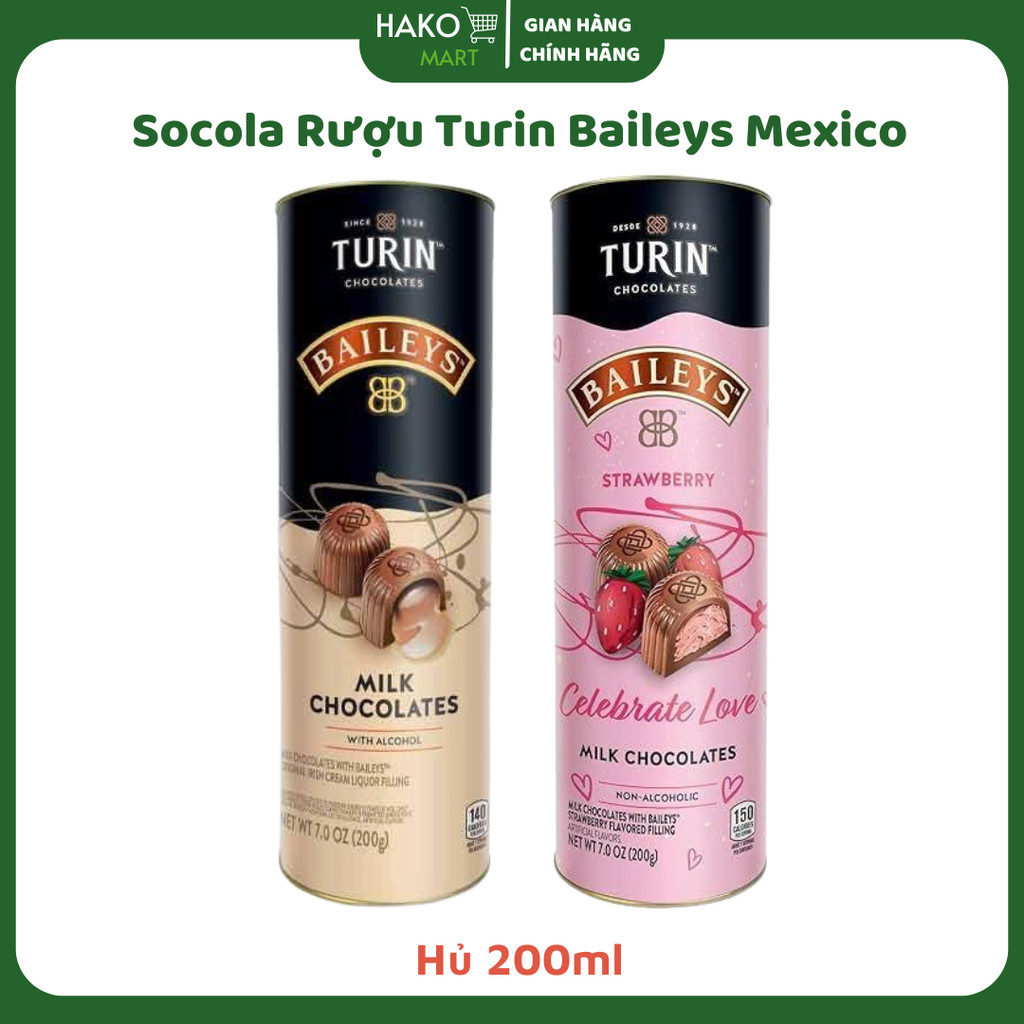 Socola Turin Baileys Baileys Milk Chocolates Mexico Hộp 200g
