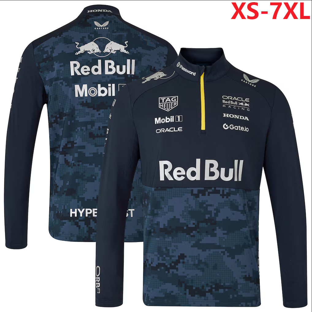 2026 Áo thun dài tay Unisex F1 mới + F1 Red Bull Racing Team Jersey