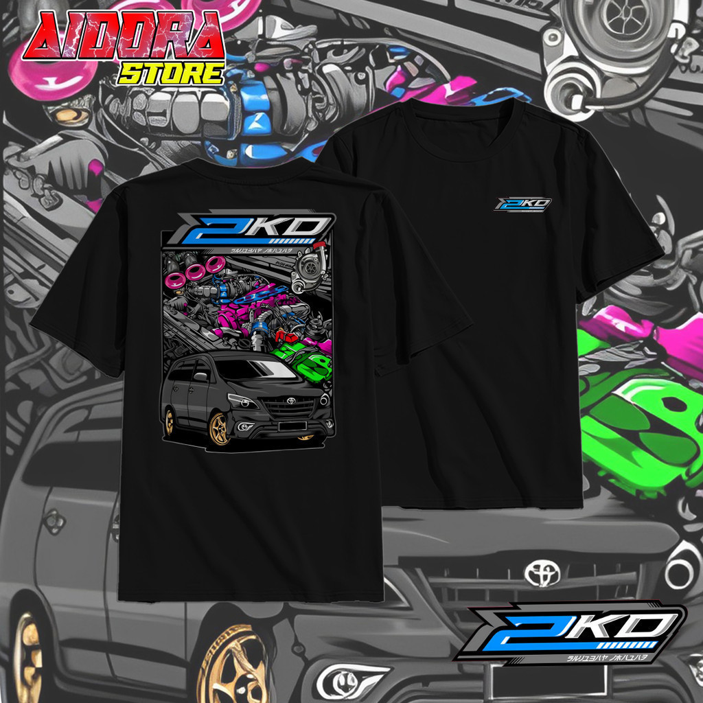 Áo thun ô tô thời trang Innova 2025 - Áo thun ô tô Toyota Kijang Innova Diesel 2kd Cumi Darat Innova
