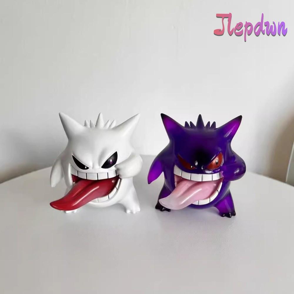 JPDWN Gengar Hình, Dính Lưỡi Ra Trong Suốt Hình Hành Động Gengar, Chất Lượng Cao 9cm PVC Gengar Sưu 