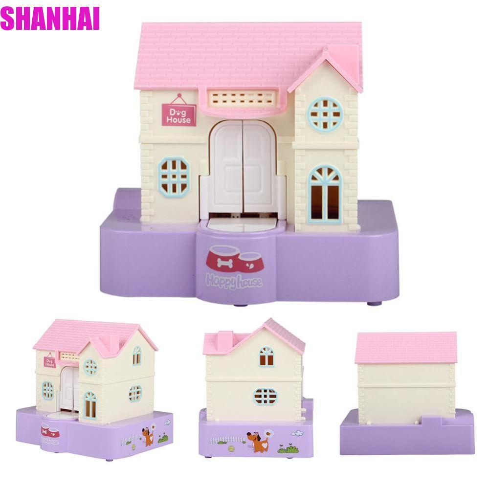 Hộp tiết kiệm nhà chó SHANHAI, Hộp lưu trữ nuốt tự động Ngân hàng heo đất điện tử, Hiệu ứng âm nhạc 