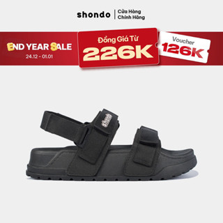  Giày Platy Nam Nữ SHONDO Thời Trang Mềm Êm Ái Thích Hợp Đi Học Đi Chơi Màu Đen PLA1112 