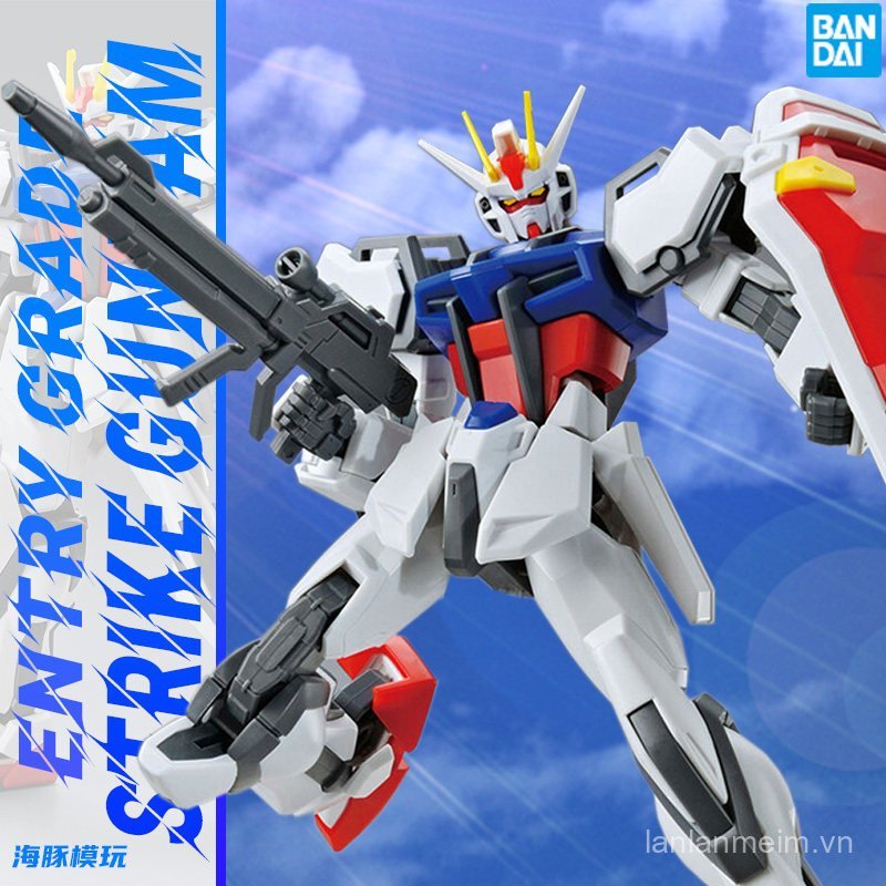 Hàng sẵn có Bandai EG Strike Gundam Mobile Suit Gundam SD Kira Yamato Starter Assembly Model