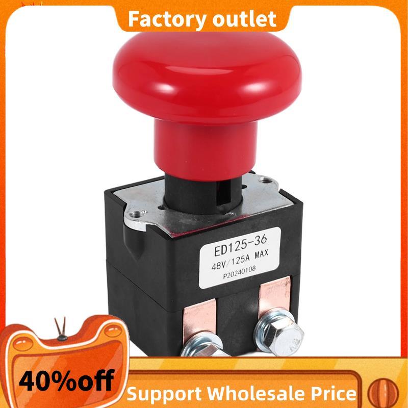 Công tắc dừng ngắt kết nối khẩn cấp ED125-36 48V 125A cho EZ30 E30 D40 EZ40 111551000800 Xe nâng điệ