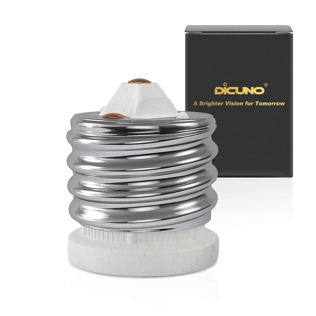 Bộ chuyển đổi ổ cắm DiCUNO E39 sang E26, Bộ chuyển đổi bóng đèn E26 cỡ trung tiêu chuẩn Ceramic Mogu