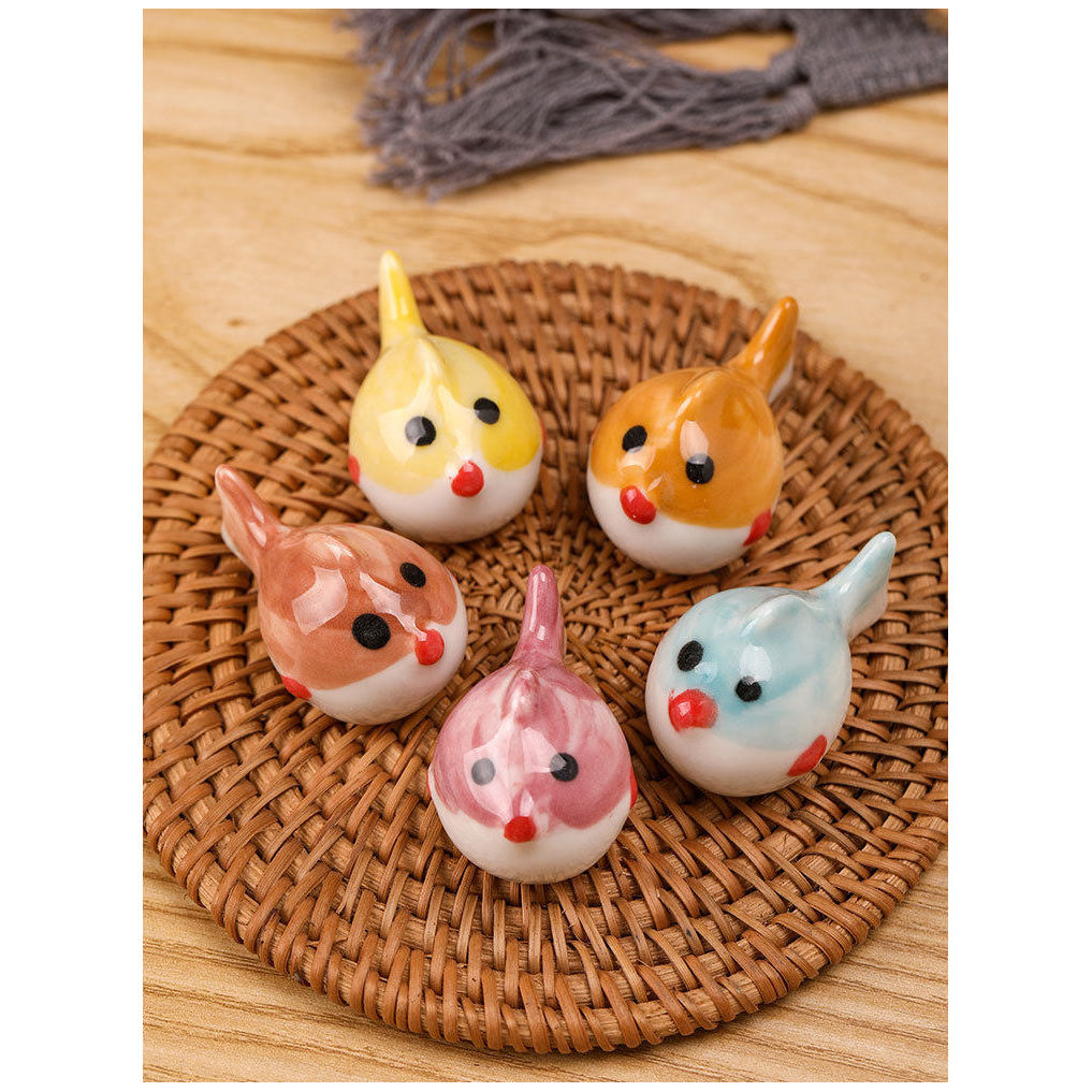 Đồ chơi giữ bút trang trí bằng gốm sứ Mini Pufferfish