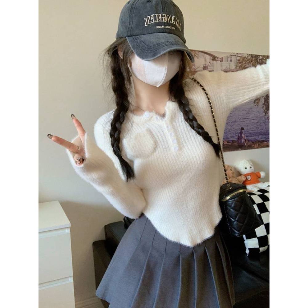High-Grade Fashion Velvet Padded Inner Wear Underwear Knitted Top 2025 Autumn and Winter New Slim-Fi